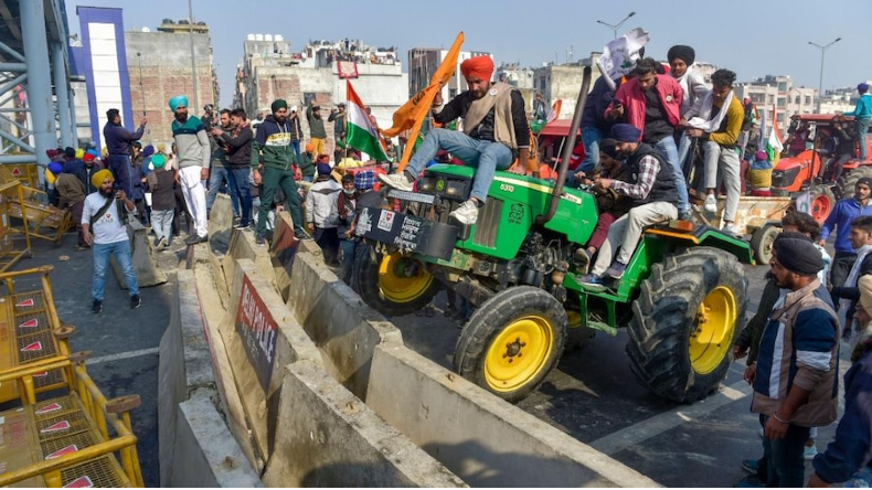 kisan Andolan Tractor Rally Update