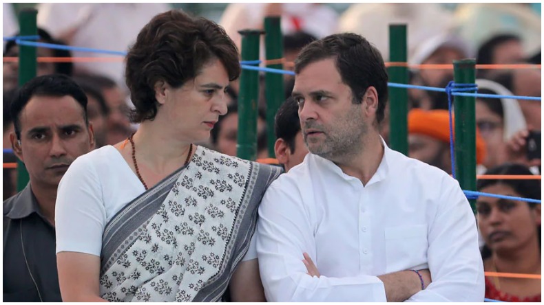 Rahul Gandhi and Priyanka Gandhi