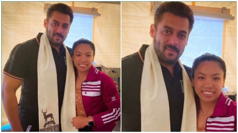 Salman Khan Met Meera Bai Chanu