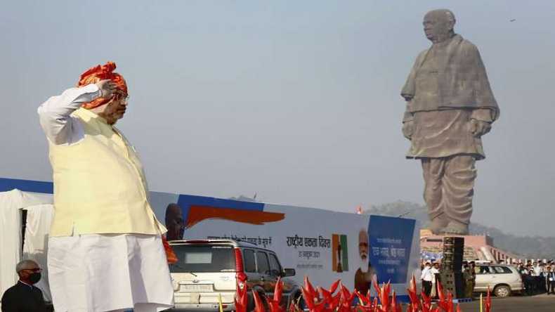 Amit Shah attends 'National Unity Day' in Kevadiya, Gujarat, pays tribute to Sardar Vallabhbhai Patel