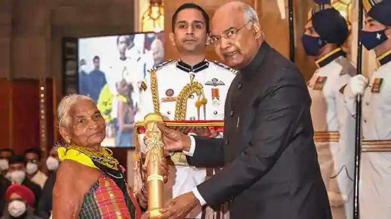 Tulsi Gowda receives Padma Shri