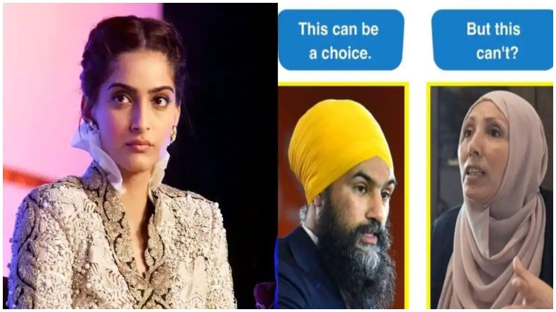 Sonam Kapoor On Hijab : हिजाब विवाद पर सोनम बोली- पगड़ी चॉइस है तो हिजाब क्यों नहीं?