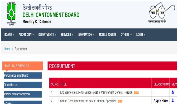 Delhi Cantonment Board Recruitment 2022: स्पेशलिस्ट और सुपर स्पेशलिस्ट के पदों पर निकली भर्ती, जाने अन्य जानकारियां