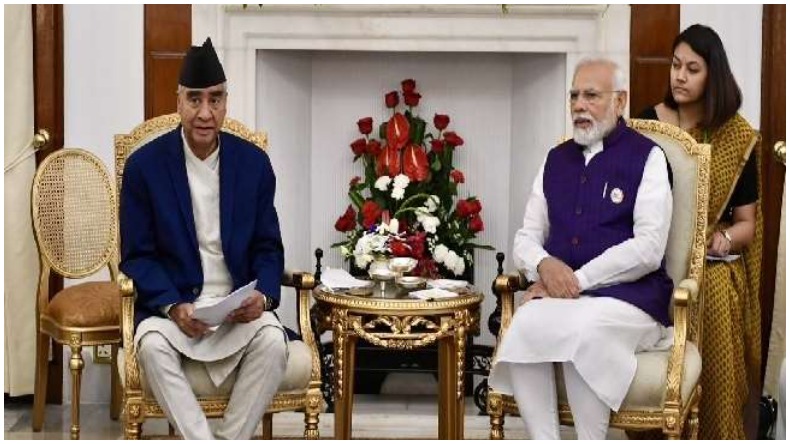 Nepal PM in India:  नेपाल के प्रधानमंत्री शेर बहादुर देउबा ने की प्रधानमंत्री मोदी से मुलाकात, द्विपक्षीय संबंधो पर हुई चर्चा