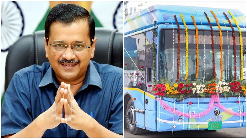 दिल्ली: सीएम केजरीवाल ने 150 इलेक्ट्रिक बसों को दिखाई हरी झंडी, 3 दिनों तक कर सकेंगे मुफ्त सफर