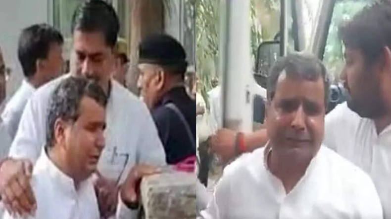 Mulayam Singh Funeral: मुलायम के पार्थिव शरीर को देखकर फूट-फूटकर रोए भतीजे धर्मेंद्र यादव