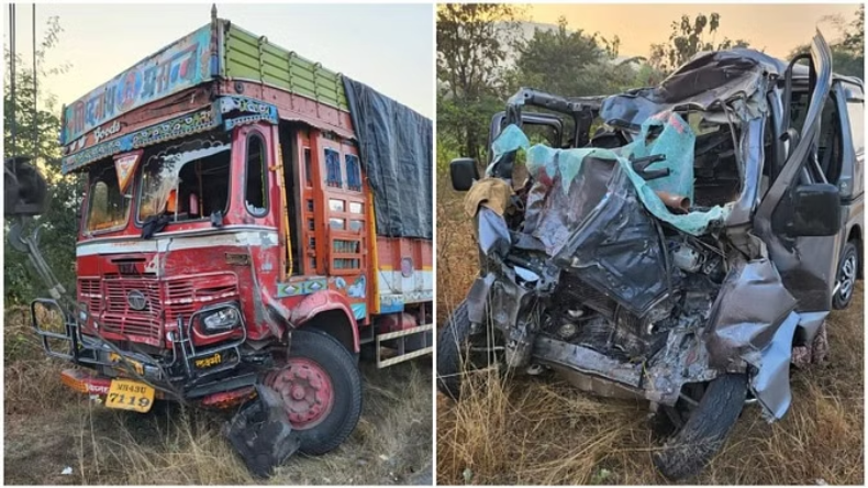 मुंबई-गोवा हाईवे पर भीषण सड़क हादसा, कार-ट्रक की टक्कर में 9 लोगों की मौके पर मौत