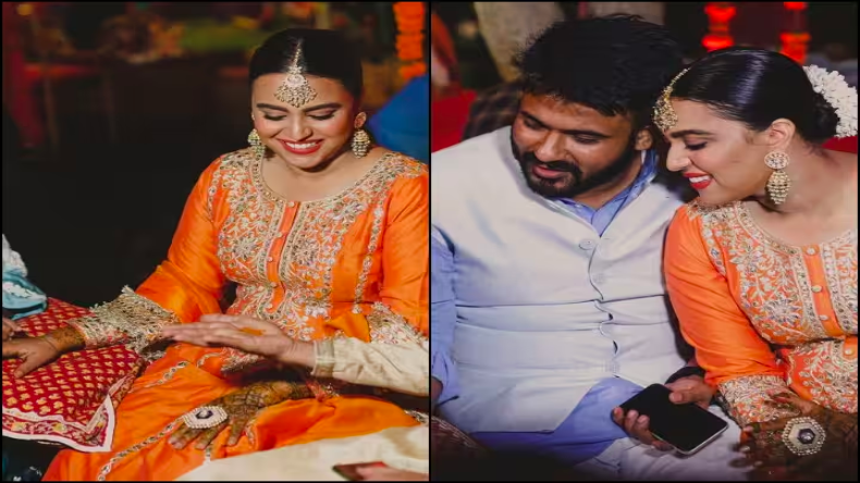 Swara Bhaskar Wedding: प्री-वेडिंग फंक्शन में नए अवतार में नज़र आई स्वरा भास्कर, हाथों में रचाई मेहंदी