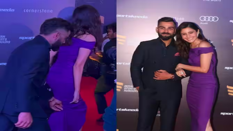 Anushka Sharma की ड्रेस उठाए इवेंट में उनके पीछे चलते नजर आए Virat Kohli, फैंस ने कहा- ट्रू जेंटलमैन