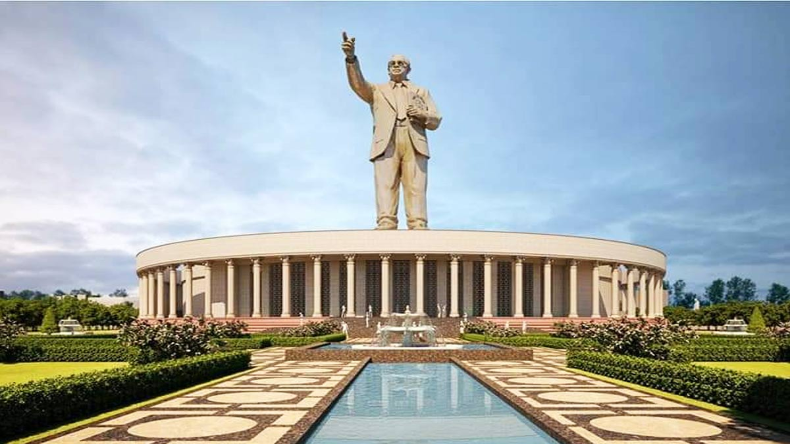 Ambedkar Jayanti: 147 करोड़ की लागत में बनकर तैनात हुई है देश में बाबा साहब की सबसे बड़ी प्रतिमा, 474 टन है वजनी