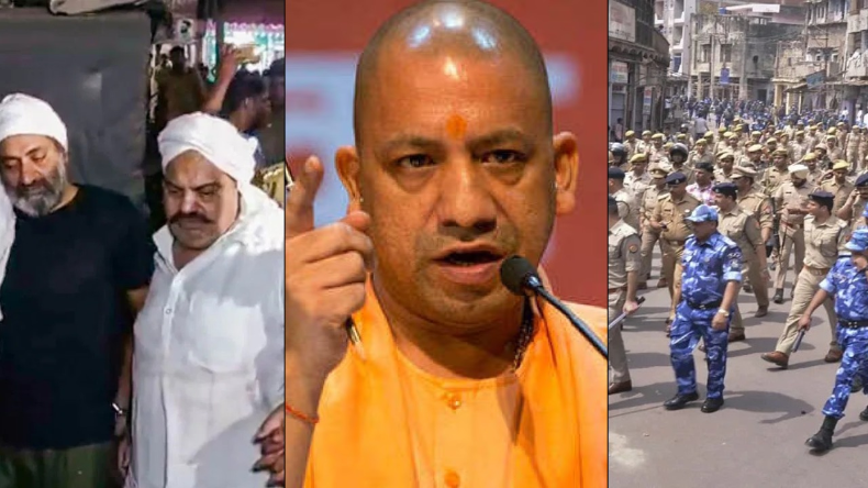 Atiq Ahmed Murder: माफिया की हत्या के बाद सभी जिलों में धारा 144 लागू, संवेदनशील इलाकों में पुलिस निकाल रही फ्लैग मार्च