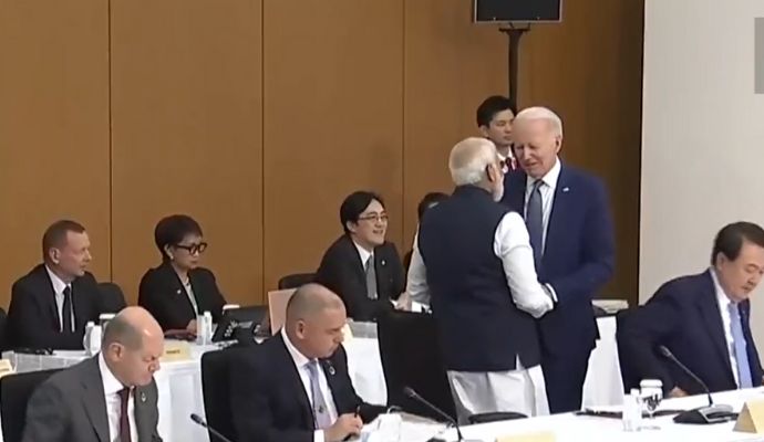 G-7 की बैठक में पीएम मोदी से मिले अमेरिका के राष्ट्रपति जो बाइडन, एक- दूसरे को लगाया गले