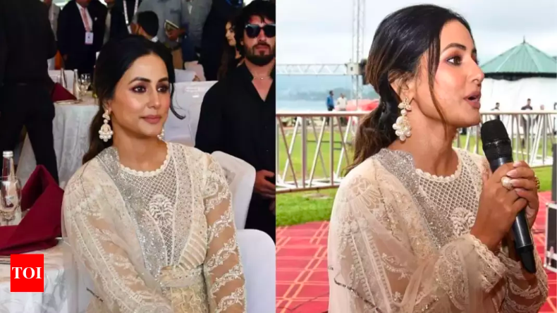 Hina Khan in G20 2023: रामचरण के बाद जी -20 समिट में शामिल हुई टीवी की मशहूर अभिनेत्री हिना खान