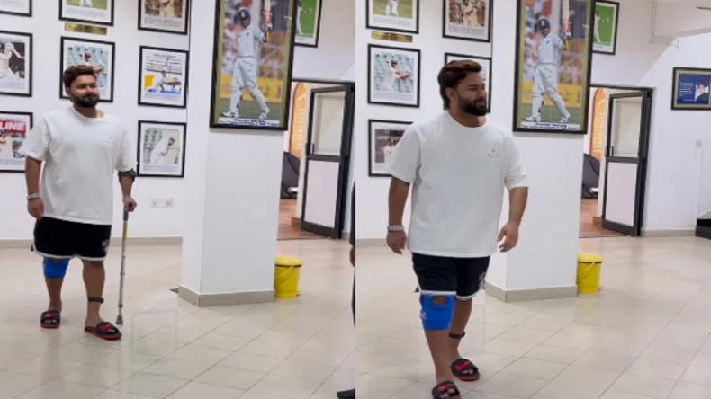 Video: बिना बैसाखी चलने लगे Rishabh Pant, क्या वर्ल्ड कप खेलने की है तैयारी?