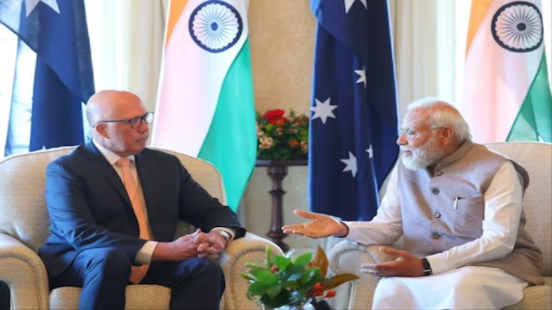 PM Modi In Australia: पीएम मोदी ने सिडनी में ऑस्ट्रेलियाई विपक्षी नेता पीटर डटन से की मुलाकात