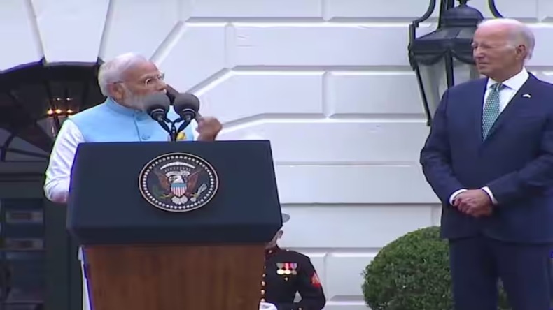 White House में पीएम मोदी का संबोधन- अमेरिकी संसद में बोलना सम्मान की बात