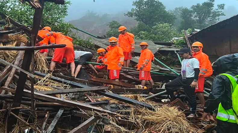 Maharashtra Landslide: रायगढ़ में भूस्खलन से 10 की मौत, 96 लोगों को बचाया, रेस्क्यू जारी