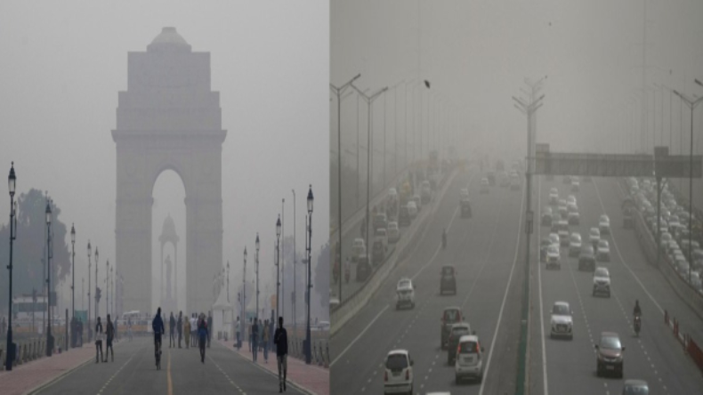 Delhi Pollution Update: दिल्ली में नहीं हट रही धुंध की चादर, एनसीआर इलाकों का भी हाल बेहाल