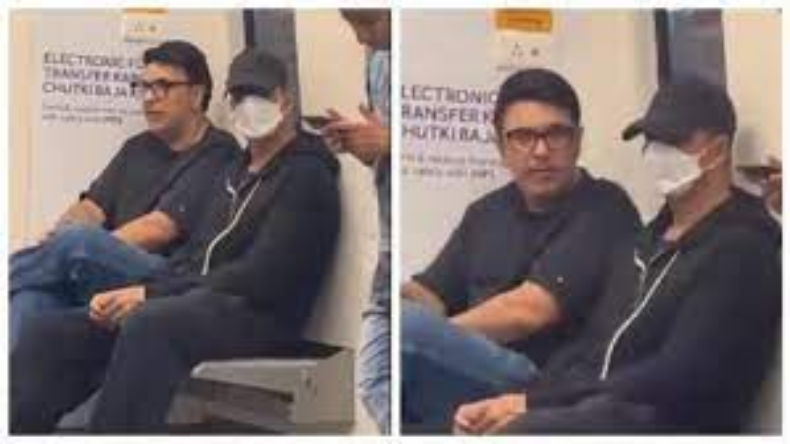 Akshay Kumar Travel In Metro: मेट्रो में मुंह छिपाकर खिलाड़ी ने किया सफर