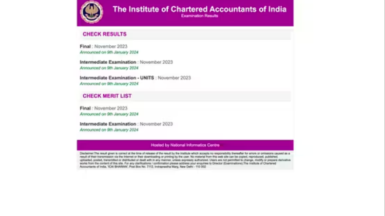 ICAI CA Result 2023: सीए फाइनल और इंटर एग्जाम का रिजल्ट जारी, यहां से करें चेक