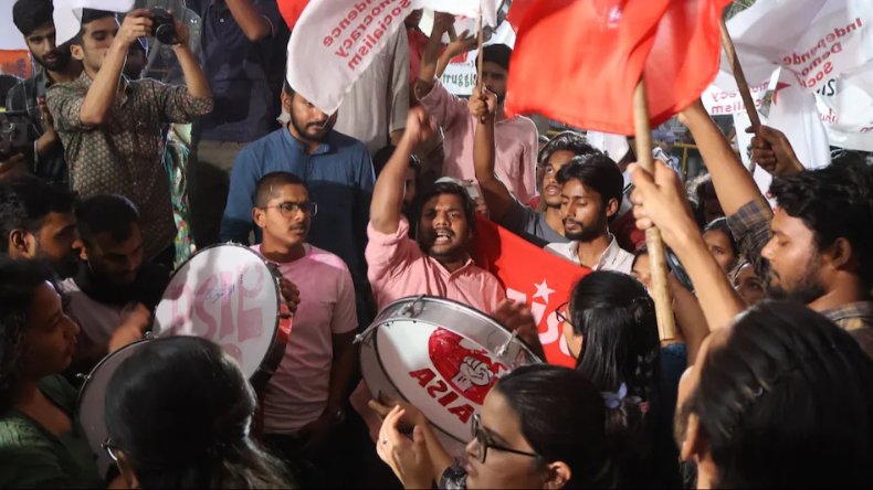 JNUSU Election: जेएनयू छात्रसंघ चुनाव में चारों पोस्ट पर लेफ्ट का कब्जा, एबीवीपी का नहीं खुला खाता