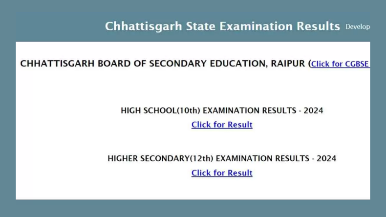 Board Results 2024: छत्तीसगढ़ 10वीं और 12वीं के नतीजे जारी, यहां करें चेक