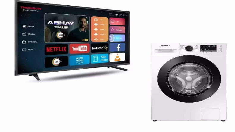 Home Appliances Deals: 6 हजार में स्मार्ट TV, 7 हजार में ऑटोमैटिक वॉशिंग मशीन, इन प्लेटफॉर्म पर चल रही बंपर सेल