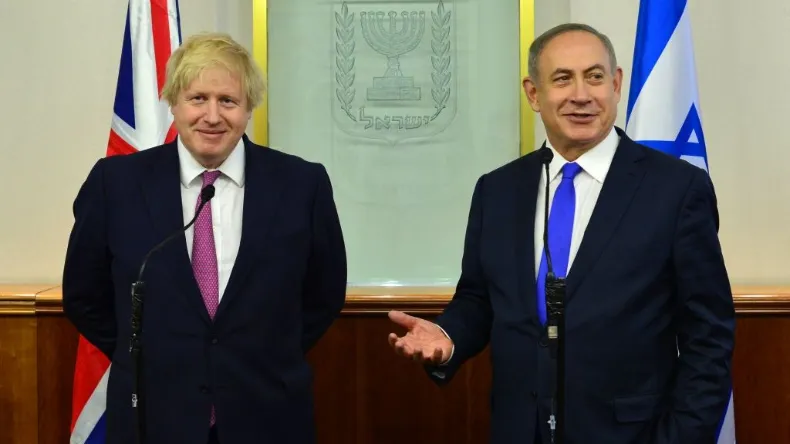 Boris Johnson and Netanyahu