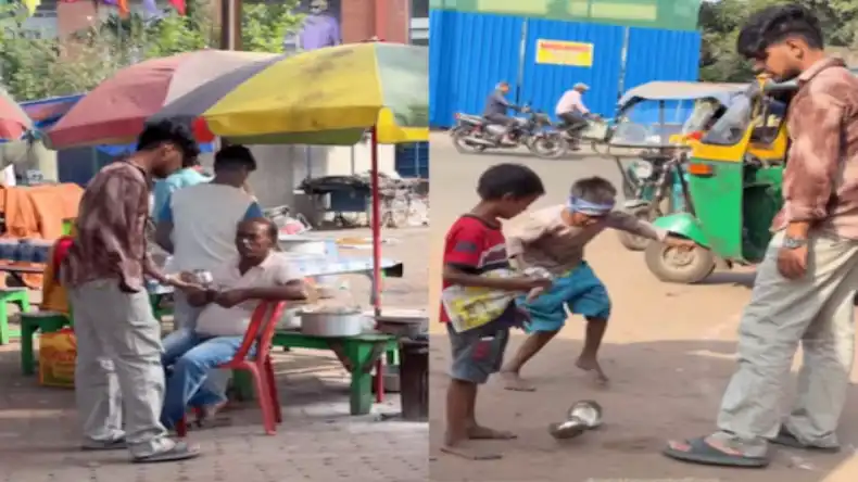 VIDEO: लोगों से टिफिन बॉक्स खुलवाने आया था शख्स, खोलते ही लोगों ने दी झोली भर गालियां, देखें वीडियो