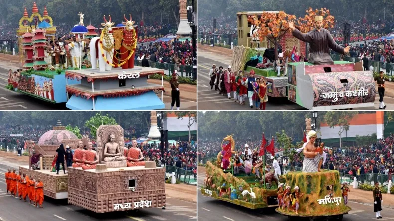 Photo: जमीन से लेकर आसमान तक…कर्तव्य पथ पर दुनिया ने देखा भारत का शौर्य और पराक्रम..